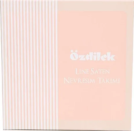 Özdilek Line Çift Kişilik Saten Nevresim Takımı Bej - görsel 2