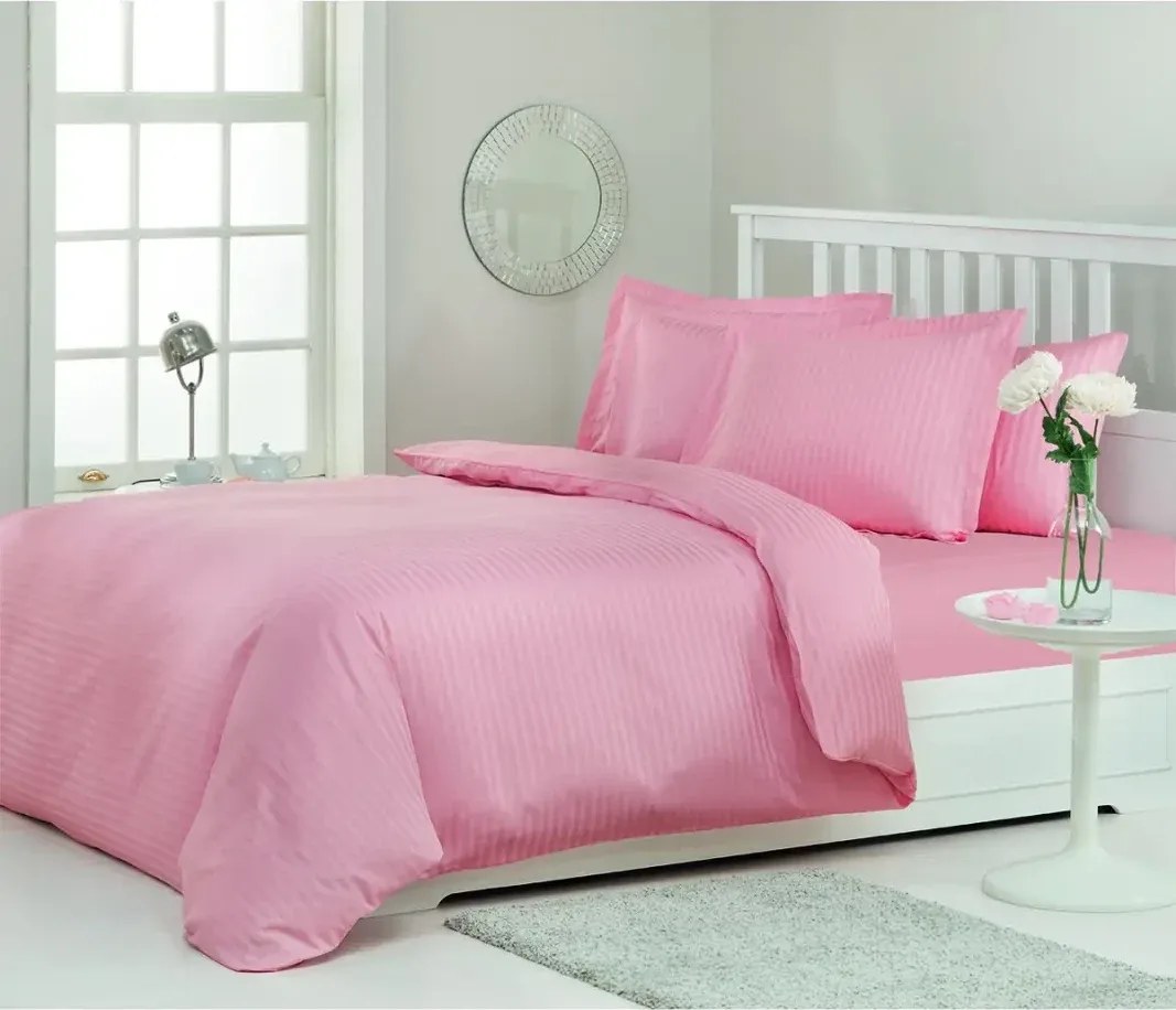 Özdilek Line King Size Saten Nevresim Takımı Kiremit - görsel 2