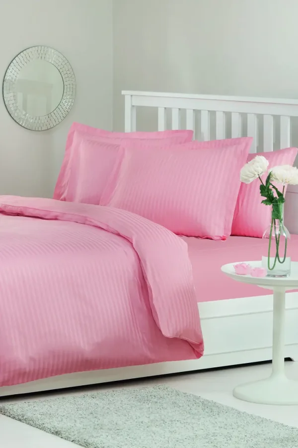 Özdilek Line King Size Saten Nevresim Takımı Kiremit