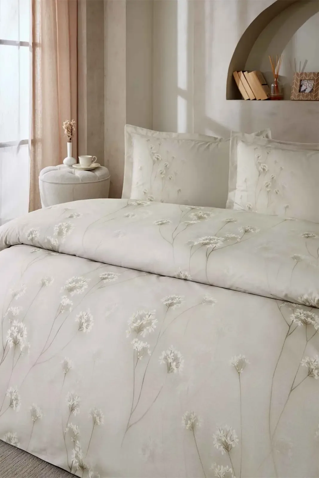 Özdilek Michelia King Size Lastikli Çarşaf Nevresim Takımı - görsel 2