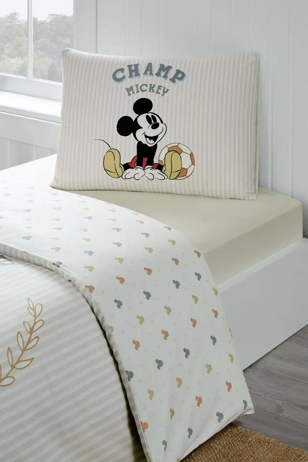 Özdilek Mickey Mouse Championship Tek Kişilik Disney Lisanslı Lastikli Çocuk Nevresim Takımı - görsel 3
