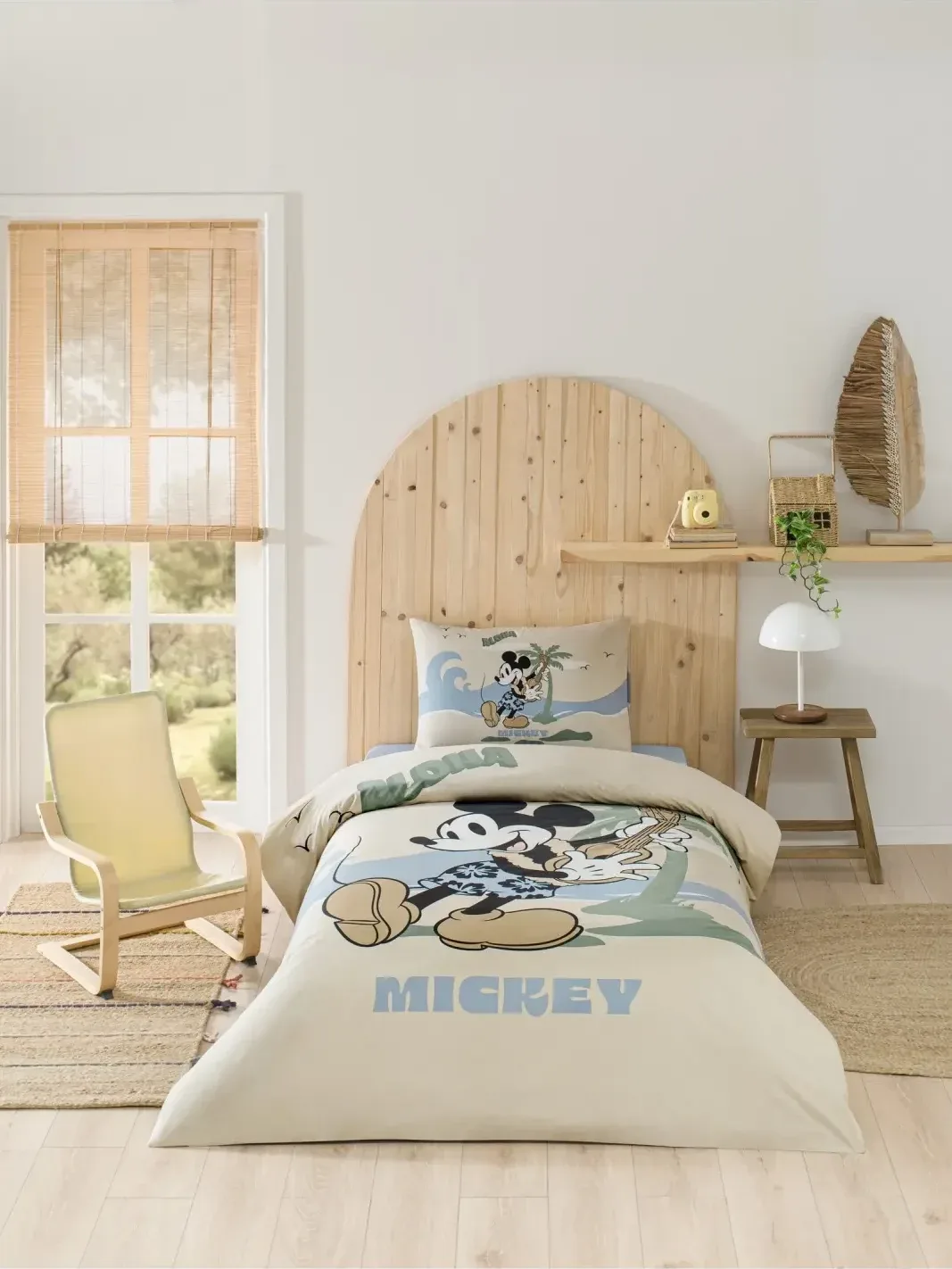Özdilek Mickey Mouse Island Tek Kişilik Disney Lisanslı Lastikli Çocuk Nevresim Takımı
