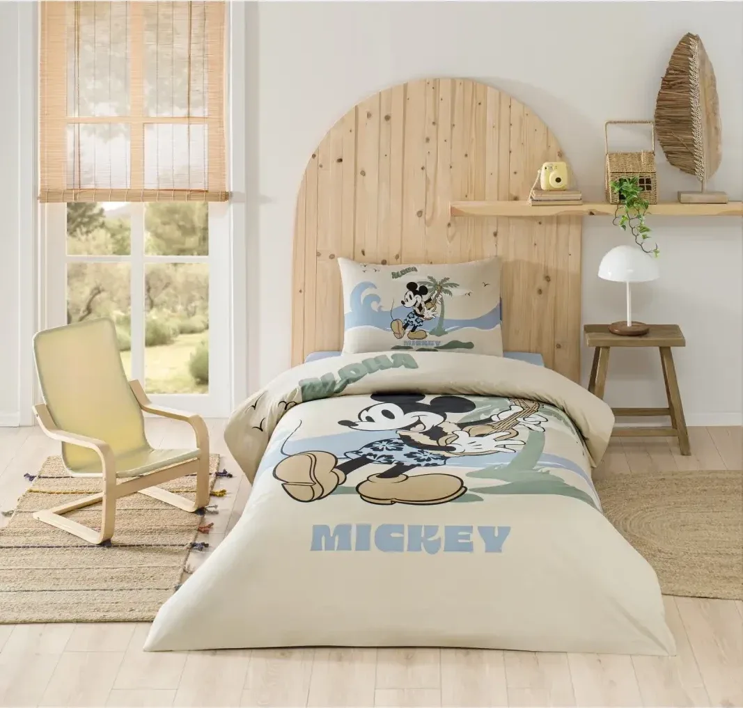 Özdilek Mickey Mouse Island Tek Kişilik Disney Lisanslı Lastikli Çocuk Nevresim Takımı - görsel 4