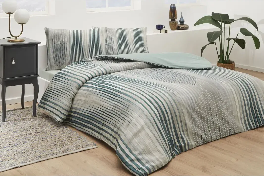 Özdilek Modern Ikat Çift Kişilik Soft Life Saten Nevresim Takımı - görsel 2