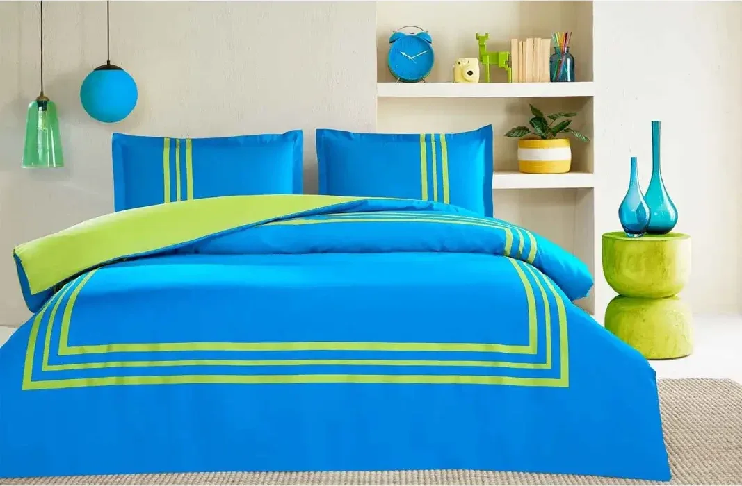 Özdilek Neon Frame Çift Kişilik Lastikli Çarşaf Nevresim Takımı - görsel 4