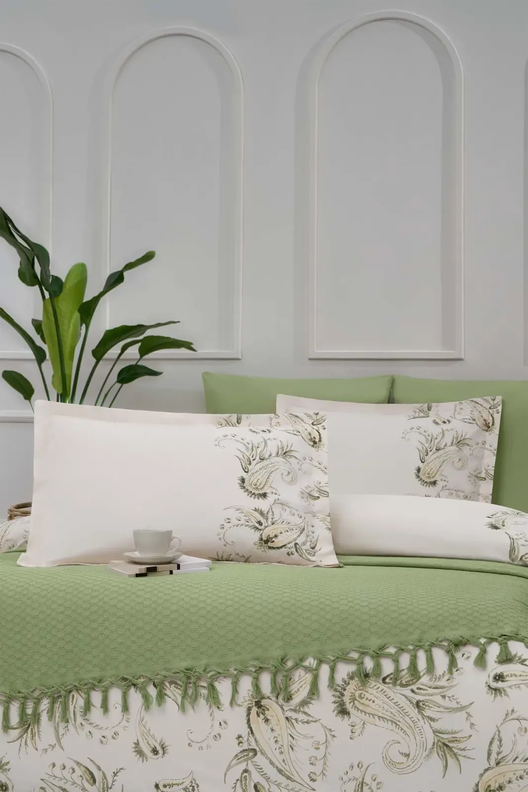 Özdilek Paisley Wind Çift Kişilik Pikeli Nevresim Takımı - görsel 2