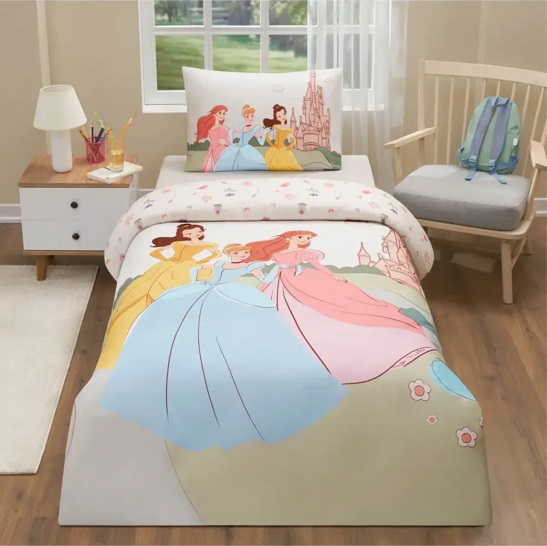 Özdilek Princess Vibes Tek Kişilik Disney Lisanslı Lastikli Çarşaf Çocuk Nevresim Takımı - görsel 4