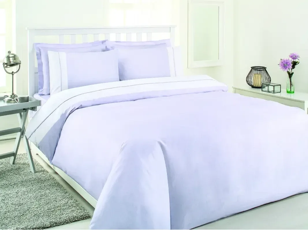 Özdilek Soft Linen Çift Kişilik Saten Nevresim Takımı Lila - görsel 2