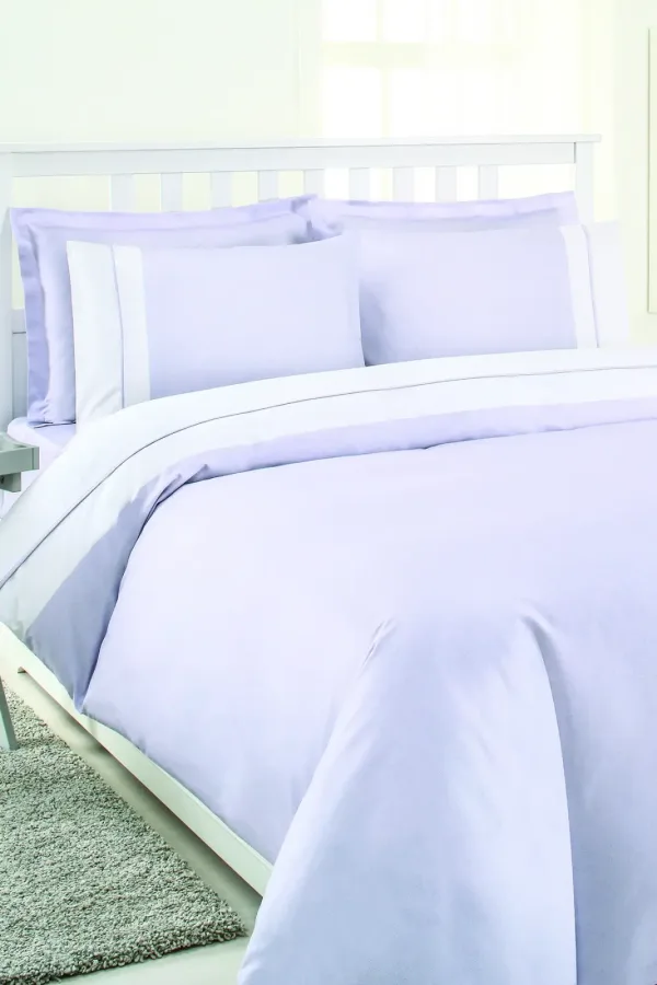 Özdilek Soft Linen Çift Kişilik Saten Nevresim Takımı Lila