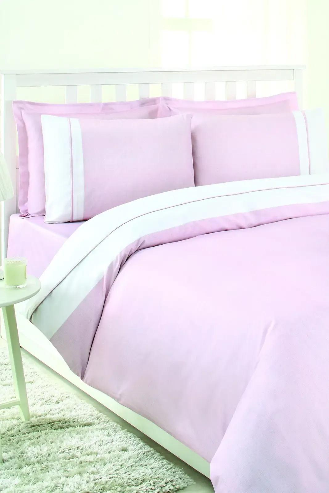 Özdilek Soft Linen Çift Kişilik Saten Nevresim Takımı Pembe