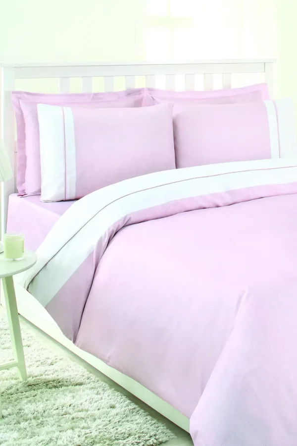 Özdilek Soft Linen Çift Kişilik Saten Nevresim Takımı Pembe