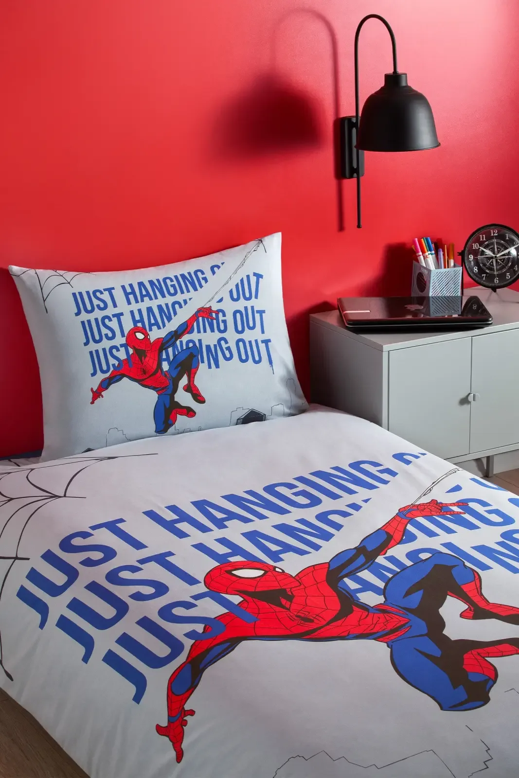 Özdilek Spiderman Blue Web Tek Kişilik Lisanslı Lastikli Çocuk Nevresim Takımı - görsel 2