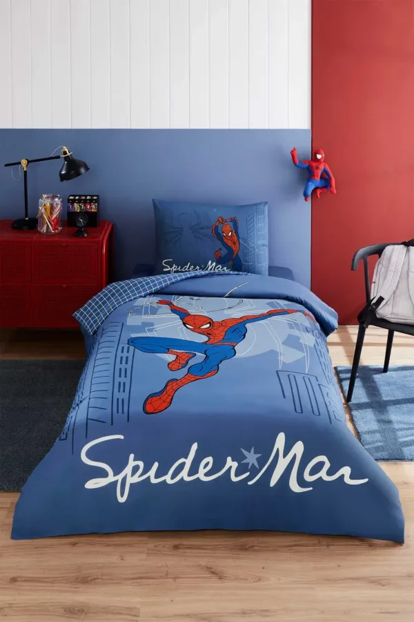 Özdilek Spiderman Sense Tek Kişilik Lisanslı Lastikli Çocuk Nevresim Takımı