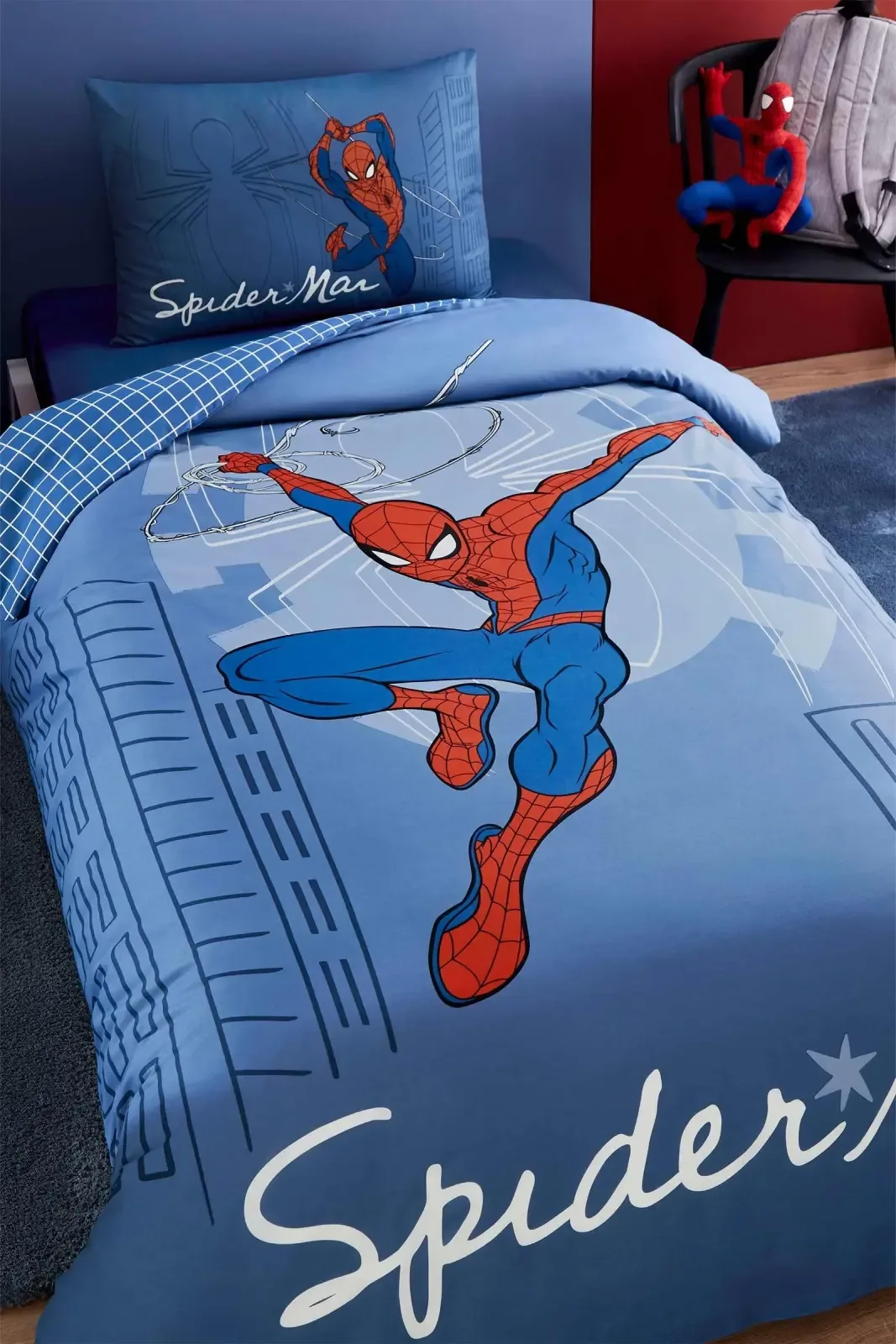 Özdilek Spiderman Sense Tek Kişilik Lisanslı Lastikli Çocuk Nevresim Takımı - görsel 2