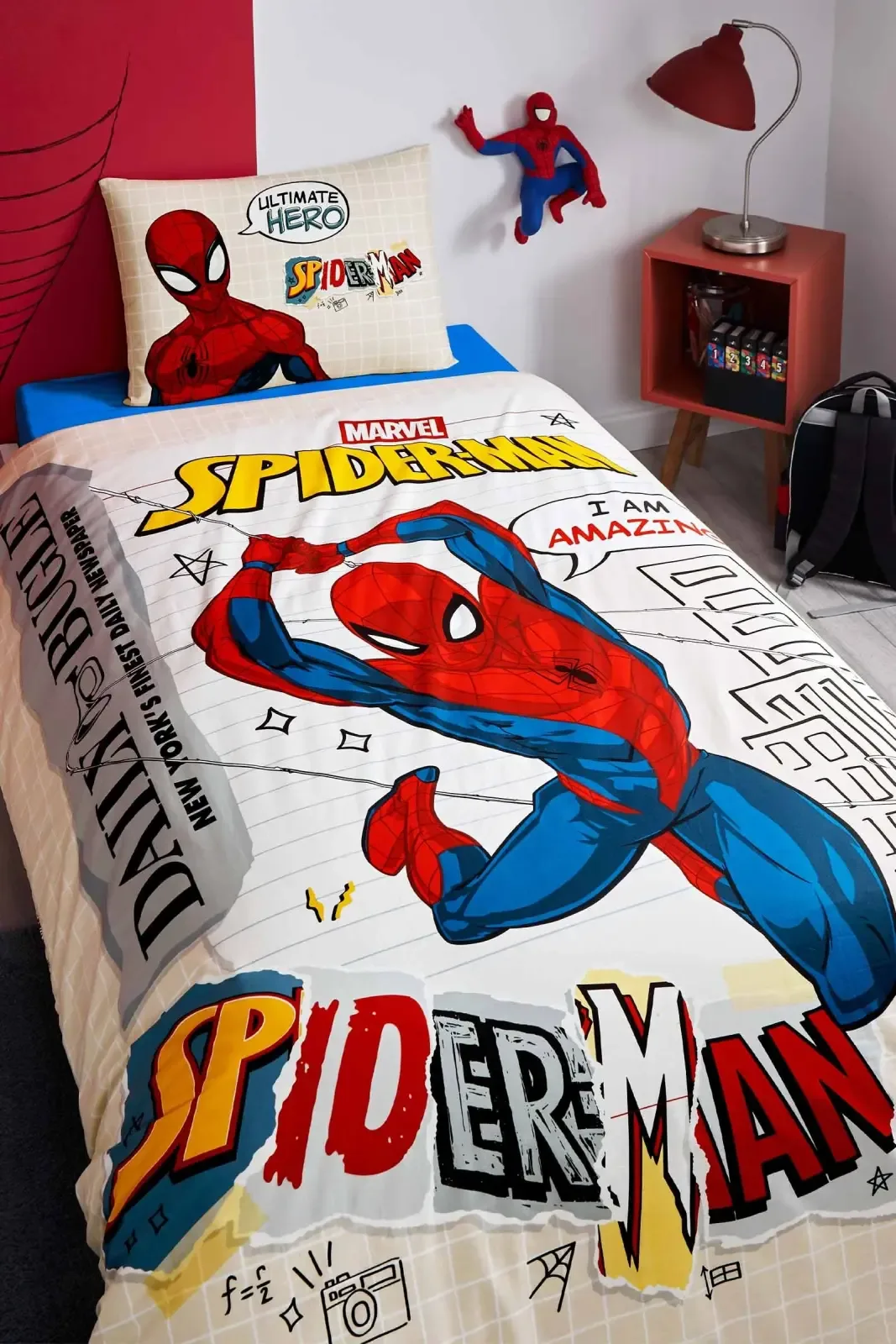 Özdilek Spiderman Web Slinger Tek Kişilik Lisanslı Lastikli Çocuk Nevresim Takımı - görsel 2