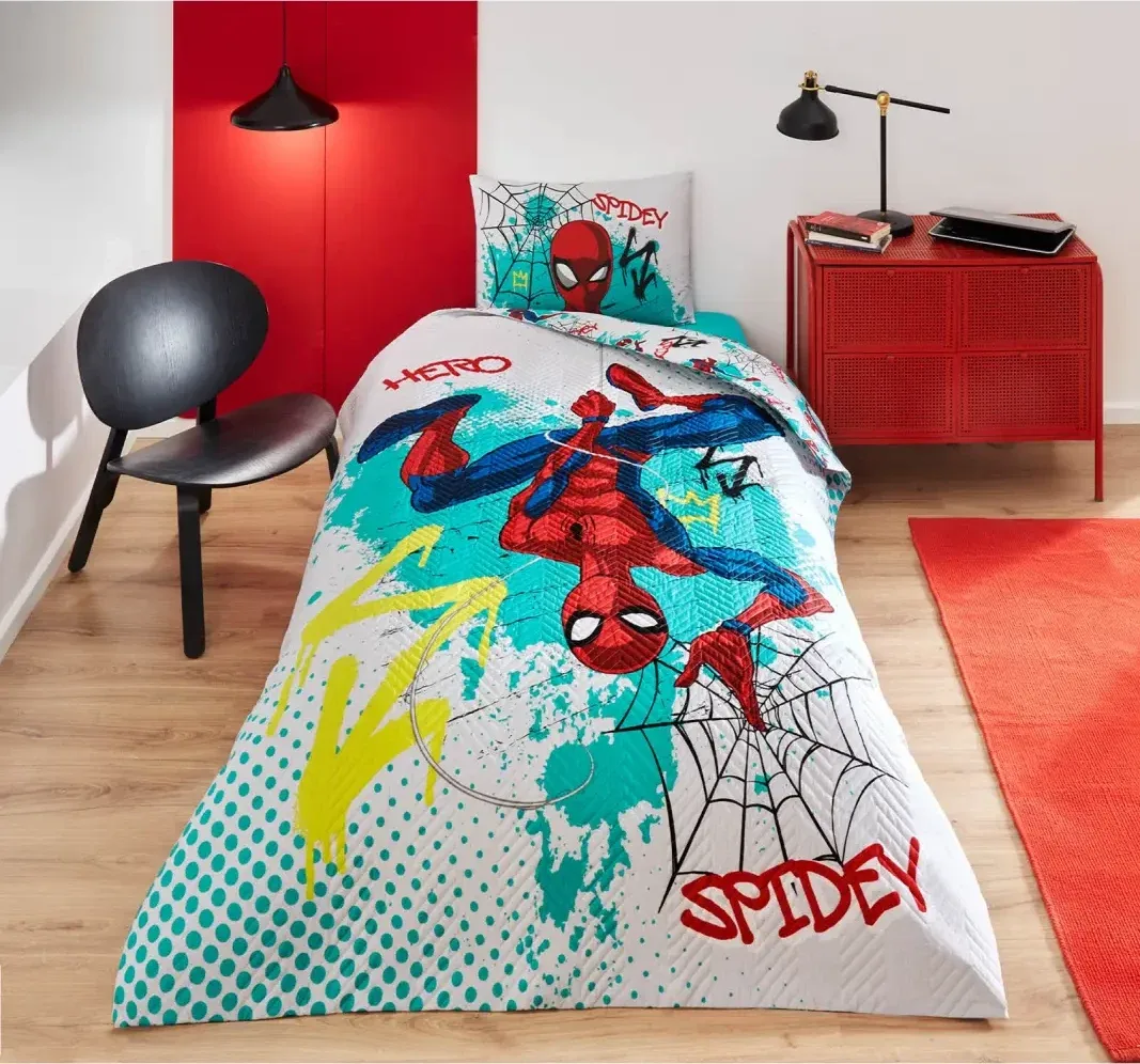 Özdilek Spidey Hero Disney Lisanslı Kapitoneli Tek Kişilik Çocuk Nevresim Takımı - görsel 3