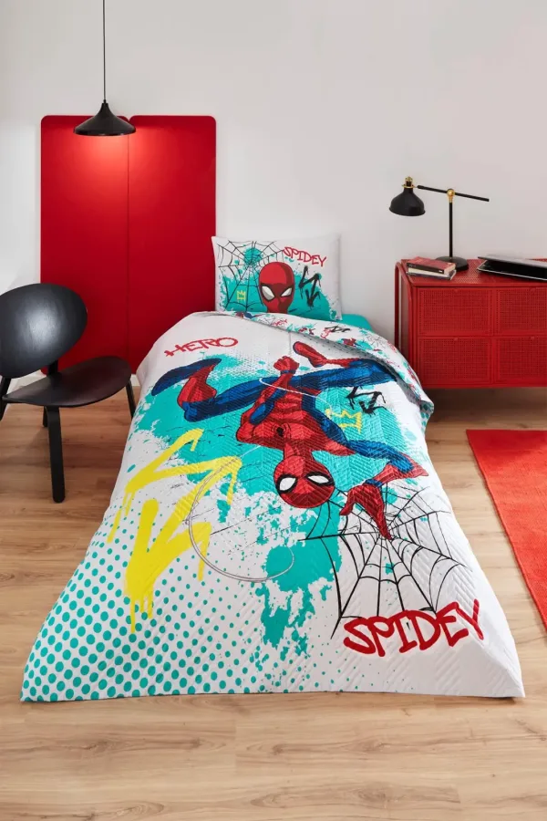 Özdilek Spidey Hero Disney Lisanslı Kapitoneli Tek Kişilik Çocuk Nevresim Takımı