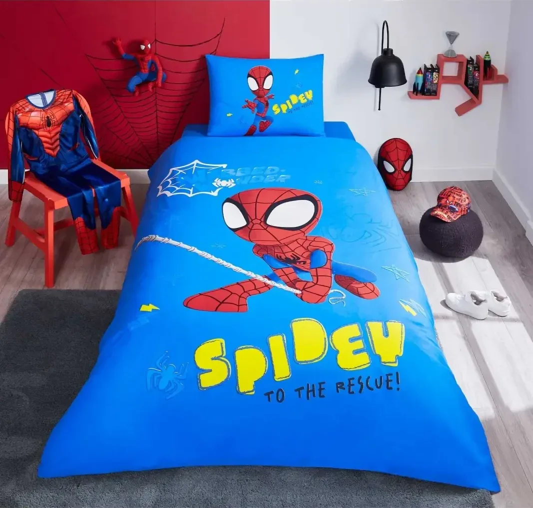 Özdilek Spidey Power Tek Kişilik Lisanslı Lastikli Çocuk Nevresim Takımı - görsel 4