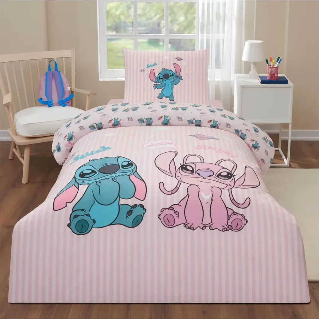 Özdilek Stitch Galaxy Tek Kişilik Disney Lisanslı Lastikli Çocuk Nevresim Takımı - görsel 4