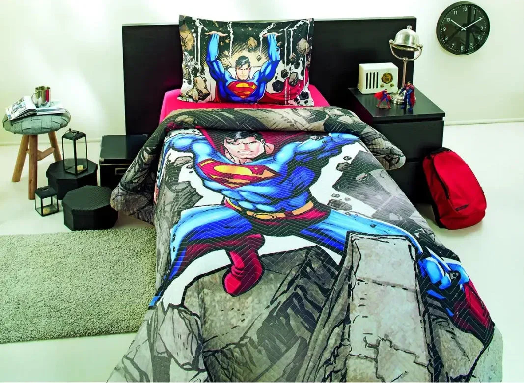 Özdilek Superman Stone Tek Kişilik Lisanslı Kapitone Çocuk Nevresim Takımı - görsel 2