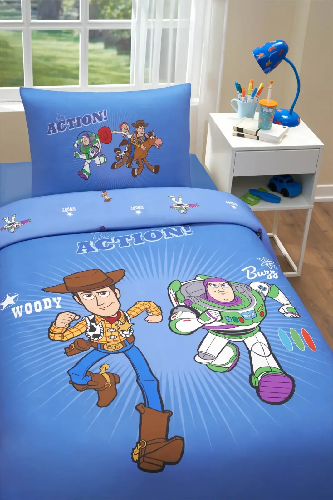 Özdilek Toy Story Action Tek Kişilik Disney Lisanslı Lastikli Çocuk Nevresim Takımı - görsel 2