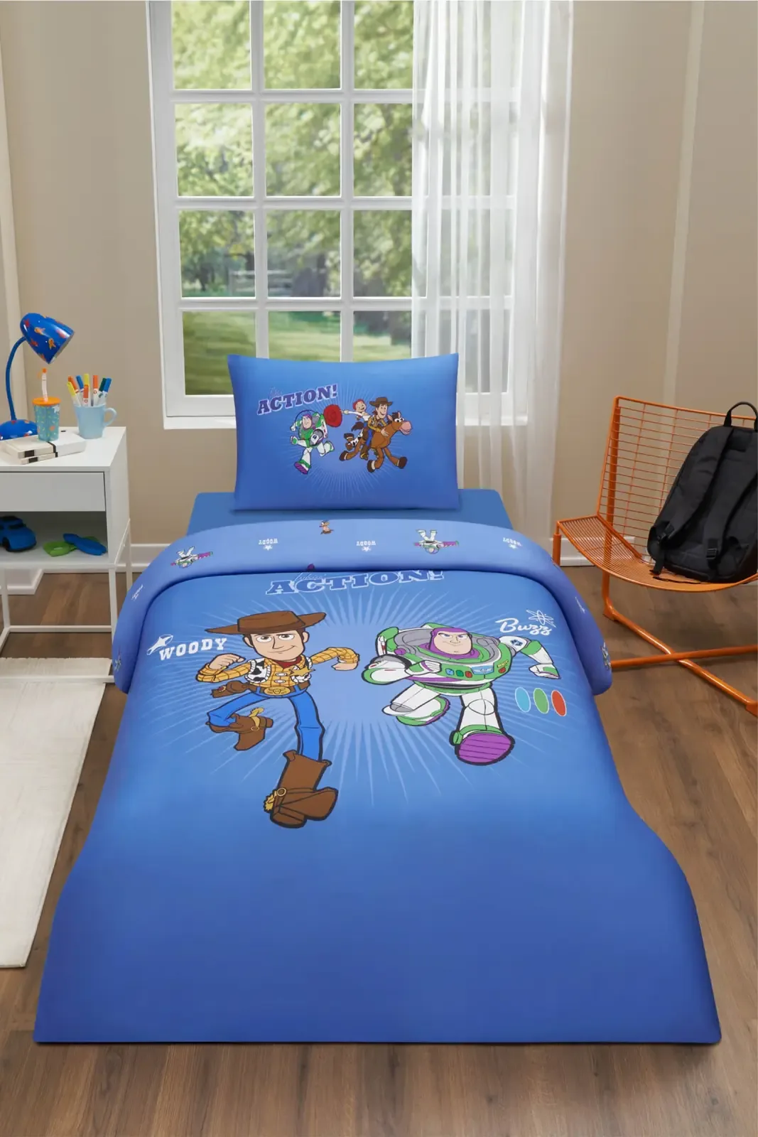 Özdilek Toy Story Action Tek Kişilik Disney Lisanslı Lastikli Çocuk Nevresim Takımı