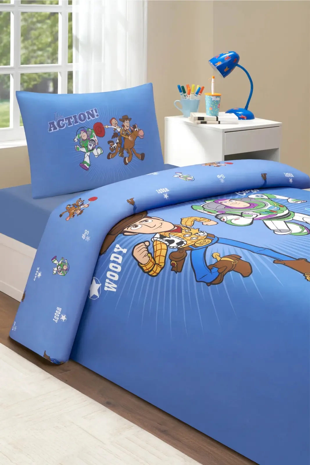 Özdilek Toy Story Action Tek Kişilik Disney Lisanslı Lastikli Çocuk Nevresim Takımı - görsel 3