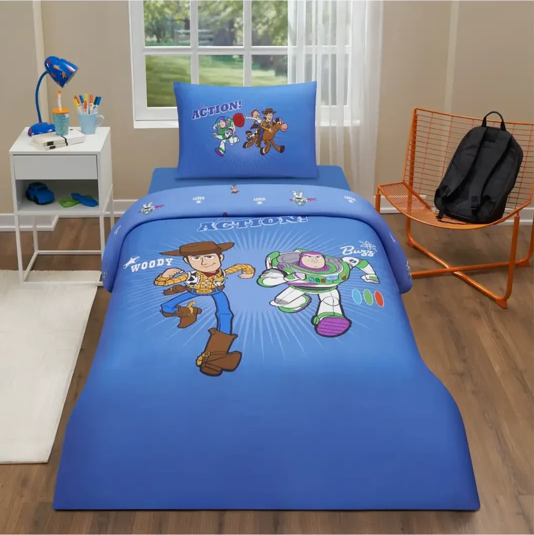 Özdilek Toy Story Action Tek Kişilik Disney Lisanslı Lastikli Çocuk Nevresim Takımı - görsel 4
