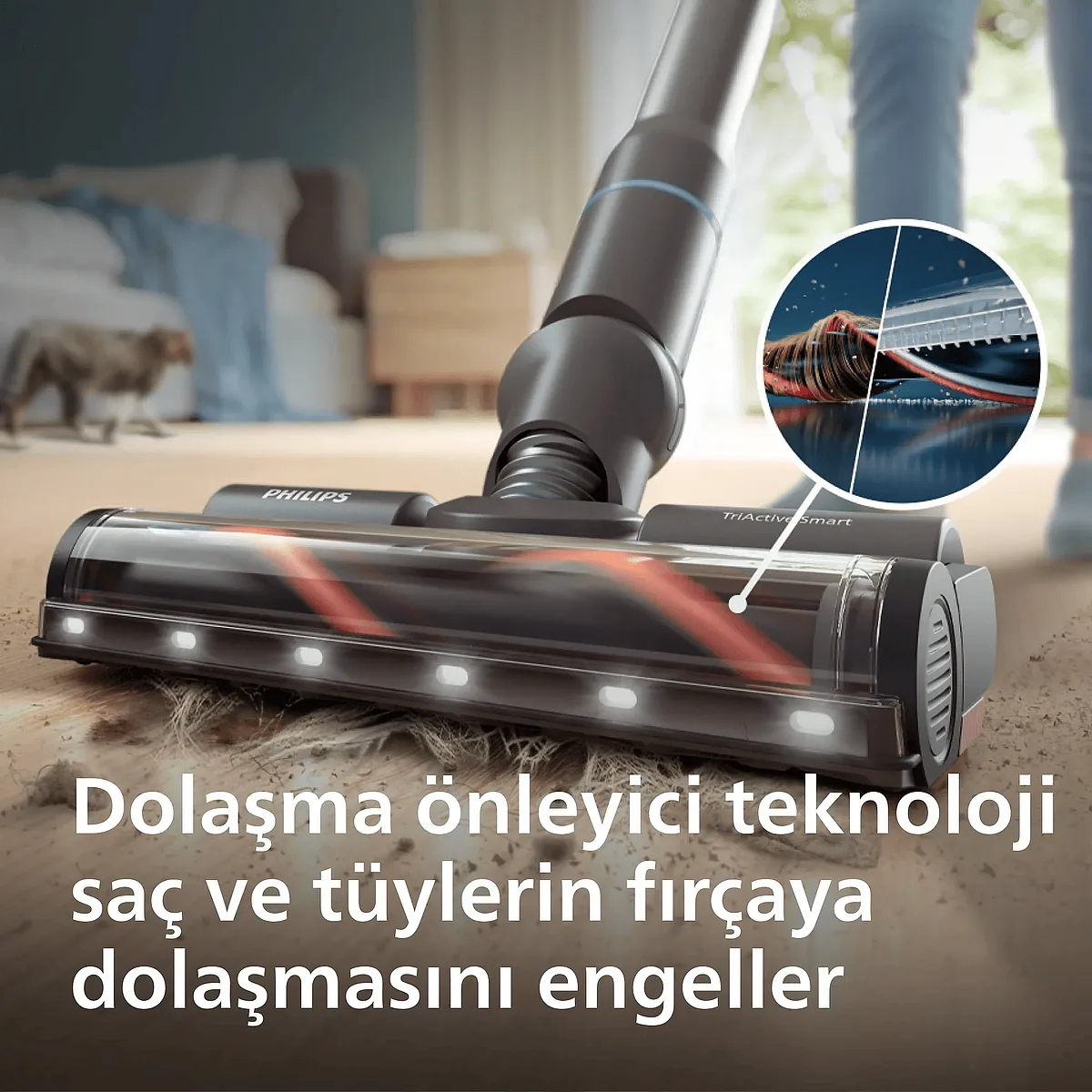 Philips Aqua 7000 Serisi Kablosuz Dik Süpürge XC7155/10 - görsel 3