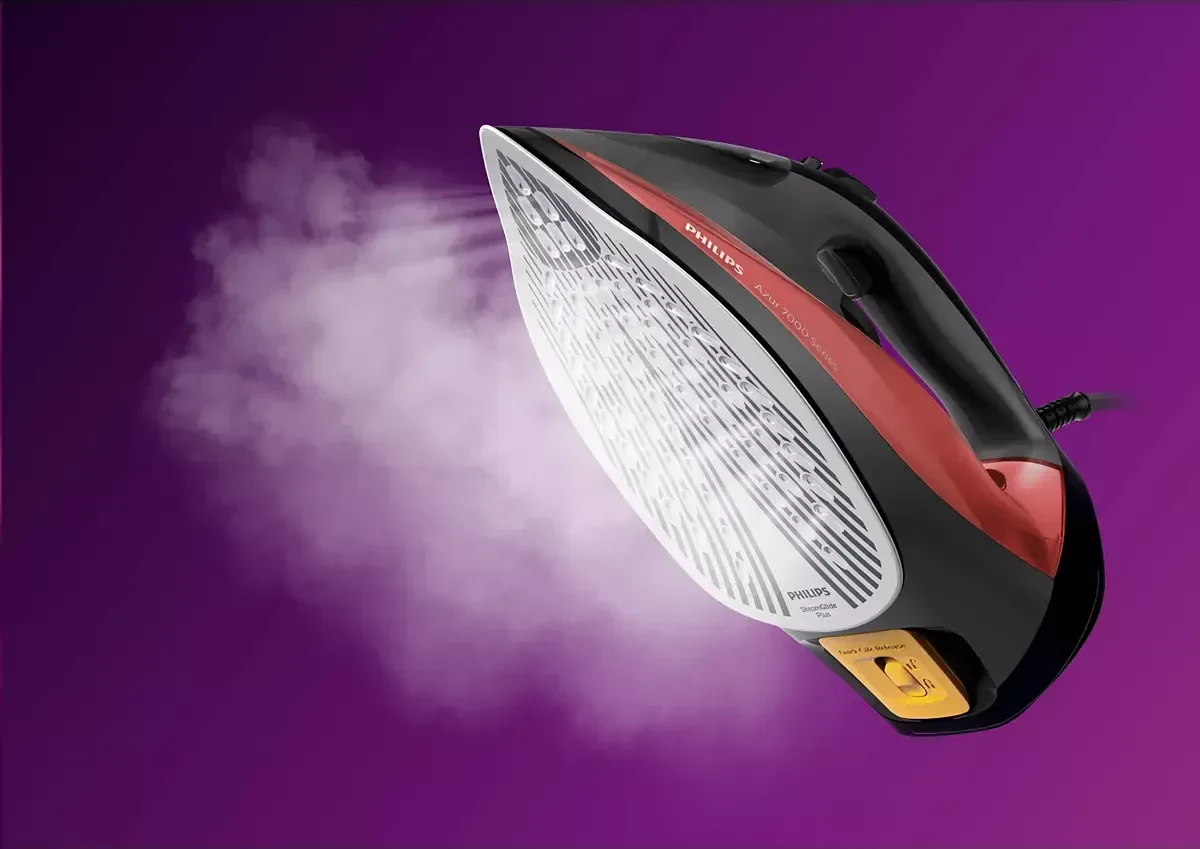 Philips 7000 Serisi HV Buharlı Ütü Siyah/Kırmızı DST7022/40 - görsel 2