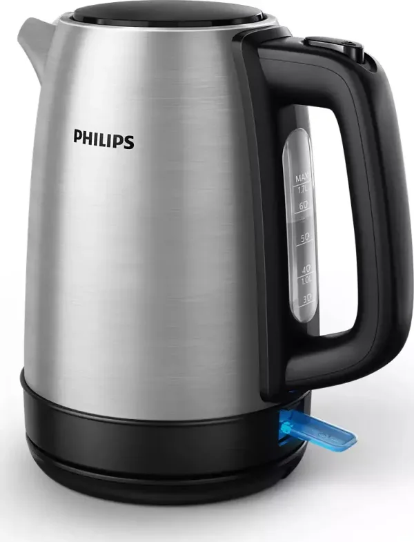 Philips Elektrikli Su Isıtıcı Daily Collection Metal Su Isıtıcı-Yaylı Kapak, Işıklı gösterge HD9350/90