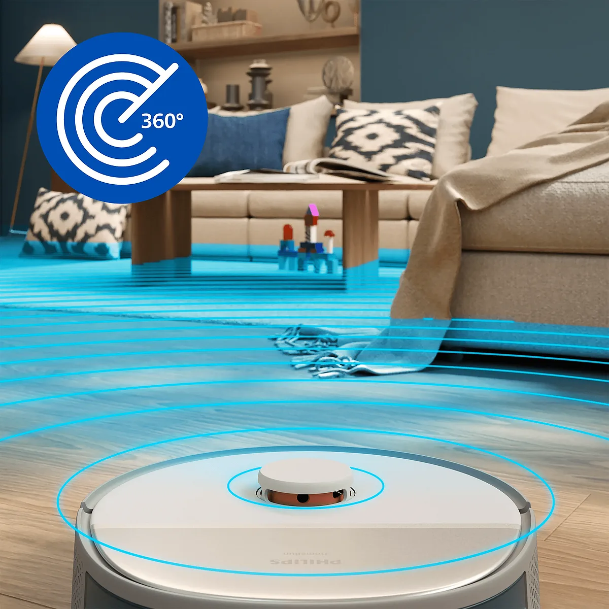 Philips HomeRun5000 Islak ve Kuru Robot Süpürge XU5000/20 - görsel 2