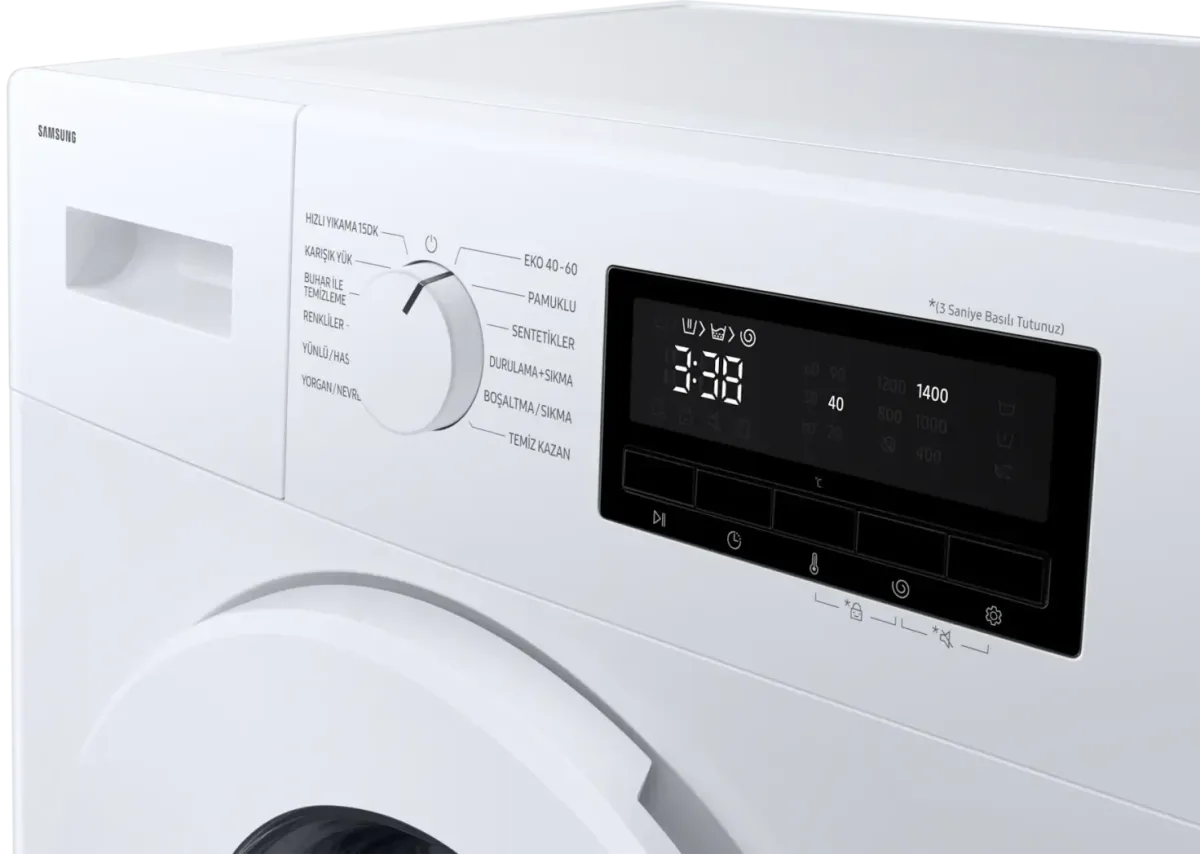Samsung Çamaşır Makinesi Hızlı Yıkama 8kg WW80FG3M05TWAH - görsel 5