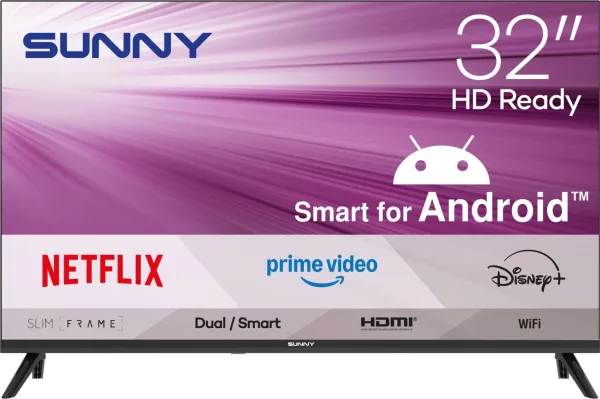 Sunny 32’’ HD Ready Android Smart TV SN32HMLN-A14S