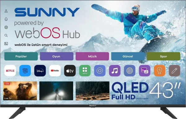 Sunny 43’’ FHD QLED webOS 2.0 Smart TV SN43QFMLN-W02S