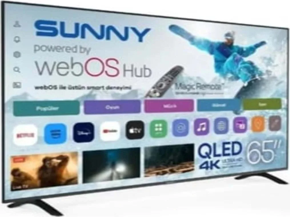 Sunny 65’’ Frameless UHD 4K webOS 2.0 QLED TV SN65QUMLN-W02M - görsel 2