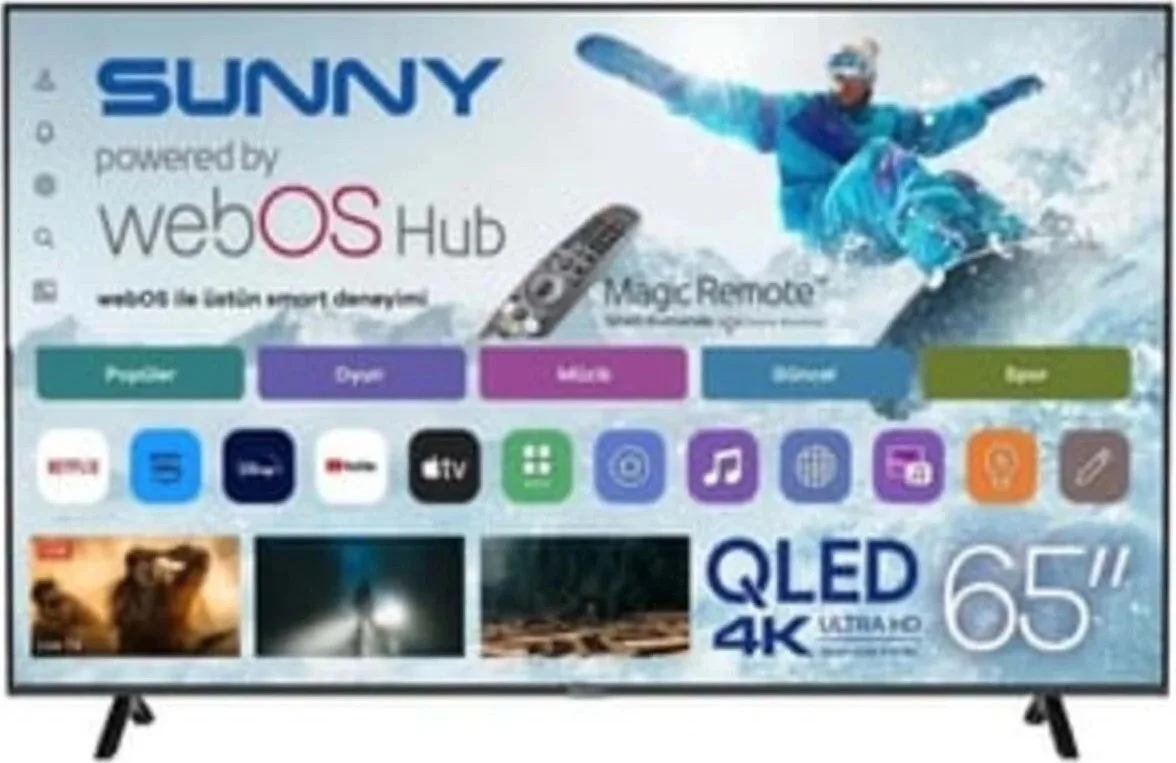 Sunny 65’’ Frameless UHD 4K webOS 2.0 QLED TV SN65QUMLN-W02M