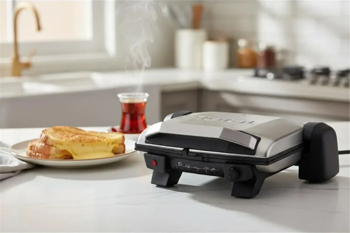 Tefal Toast Expert Max 2000 Watt Elektrikli Izgara & Barbekü Özellikli Tost Makinesi GC192DTR - görsel 4