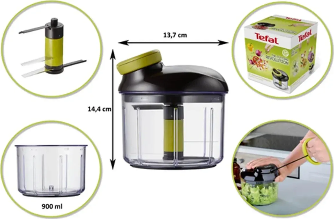 Tefal Manuel Rondo Siyah - 900 ml K1320404 - görsel 2