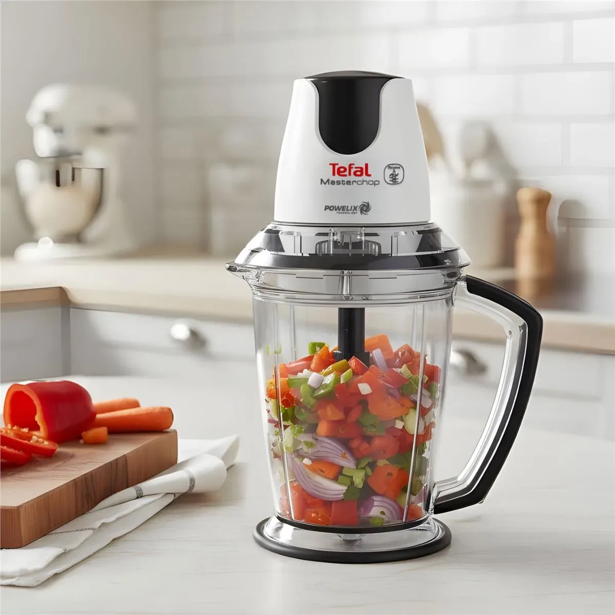 Tefal Masterchop Powelix Extra 6 Bıçaklı Doğrayıcı 1,5 L Hazneli 1000W MB4291TR - görsel 4